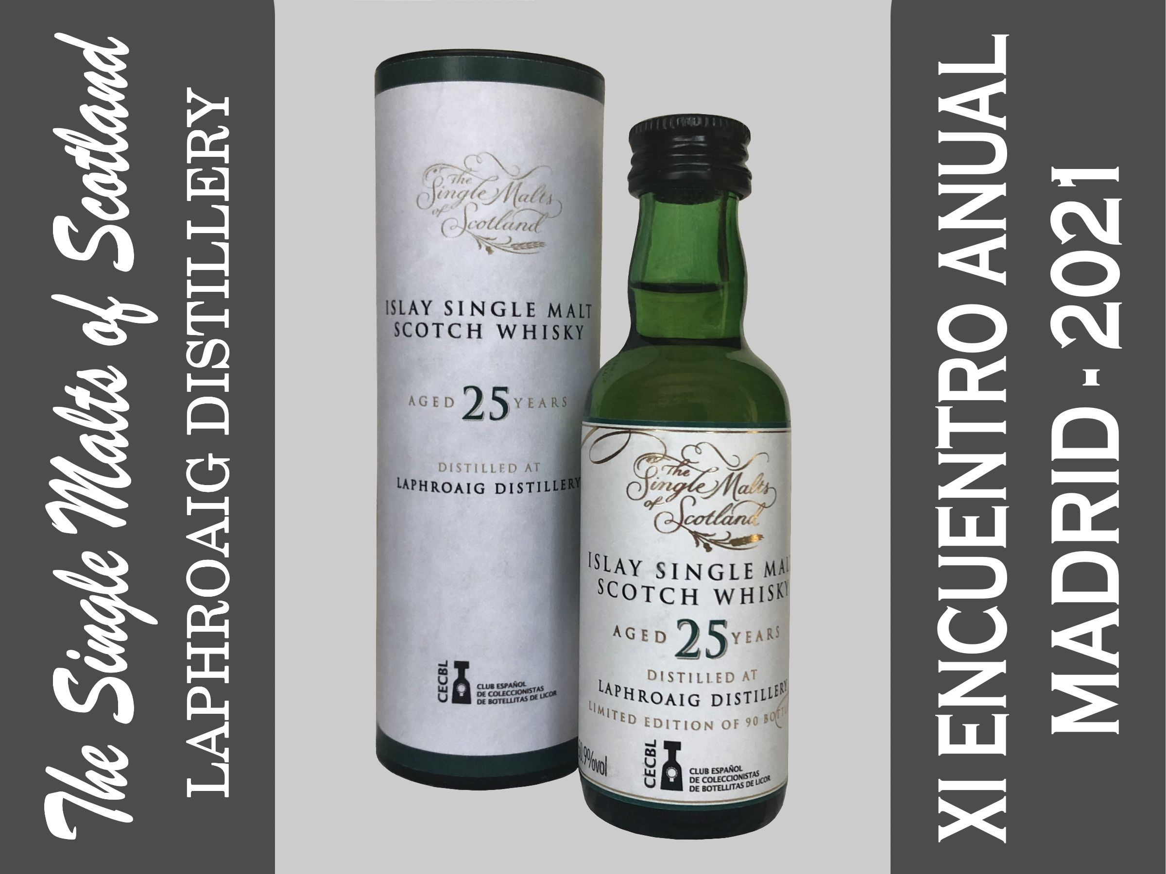 Miniatura Laphroaig 25 y. o. - CECBL